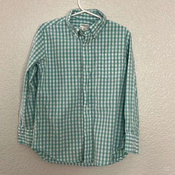 Crewcuts Other - Crewcuts Teal Plaid Button Down Size 4/5